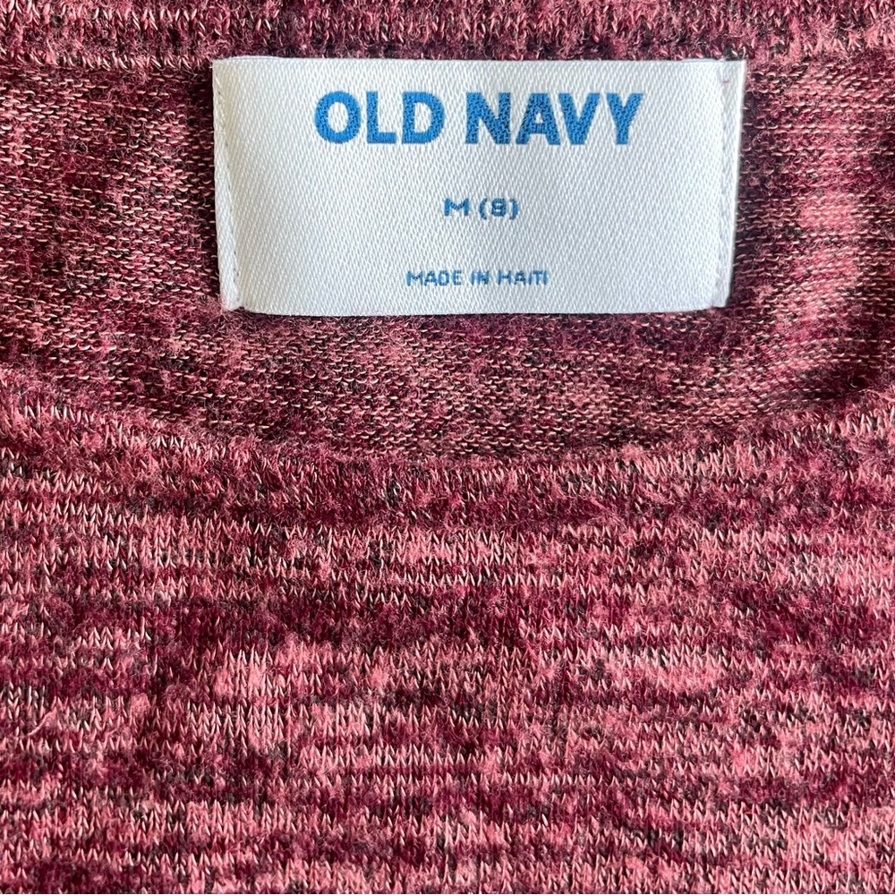 Old Navy Maroon Knit Sweater